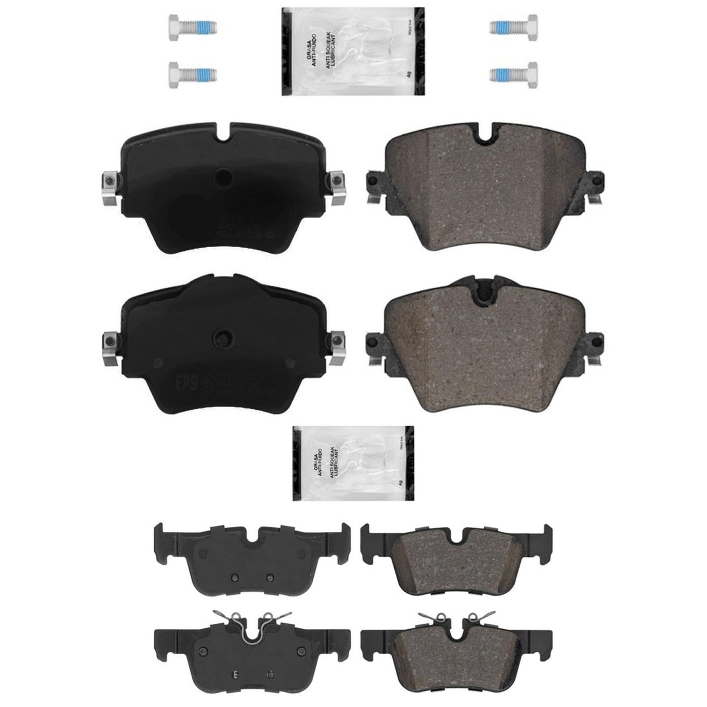 F&R Coated Disc Brake Rotors & EPS Brake Pads For BMW X2 28i 2.0L 2018 2020 2023