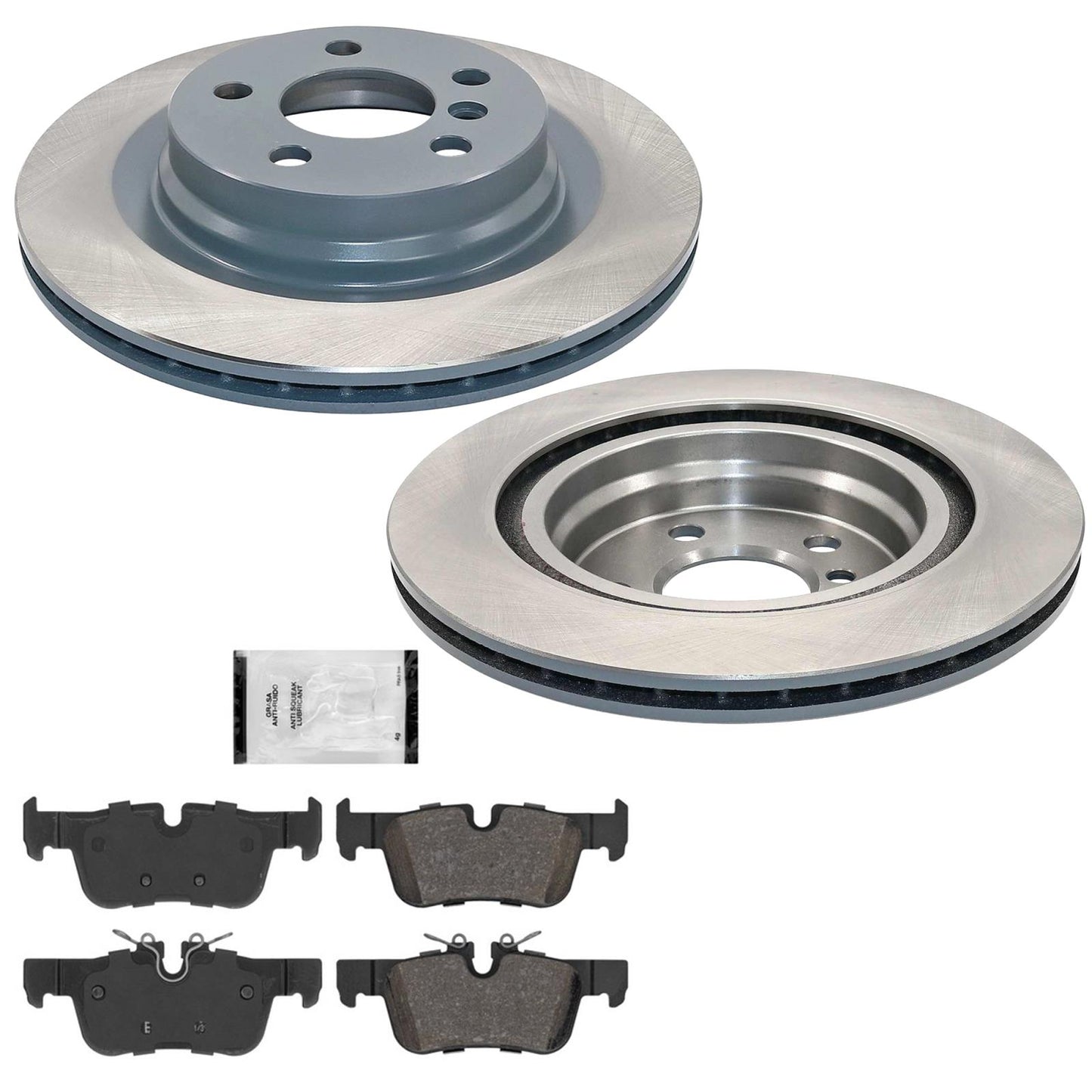Rr Coated Disc Brake Rotors & EPS Brake Pads For BMW X2 28i 2.0L 2018 2020 2023