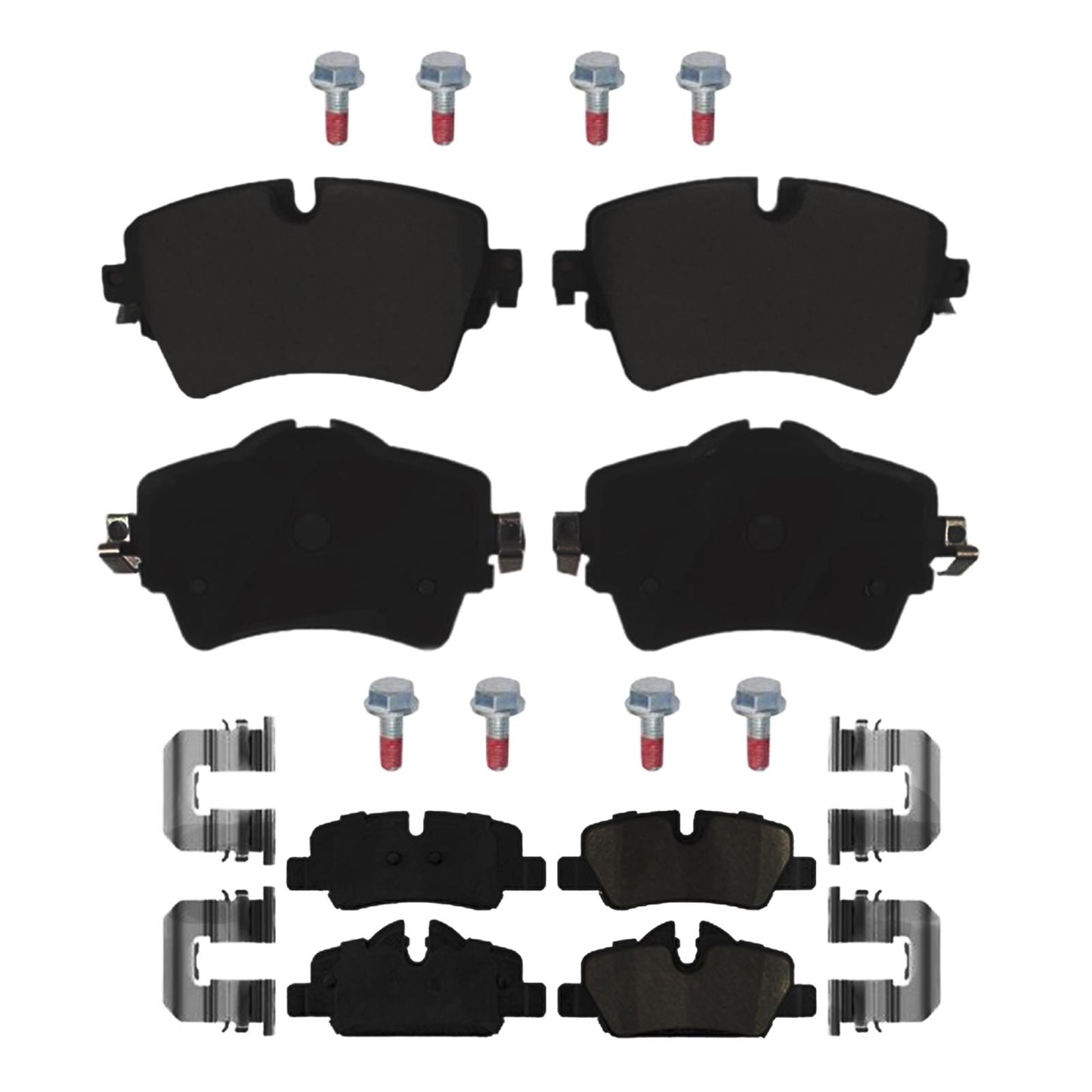 Frt & Rr Coated Disc Brake Rotors & EPS Brake Pads For Mini Cooper S 2014 2015