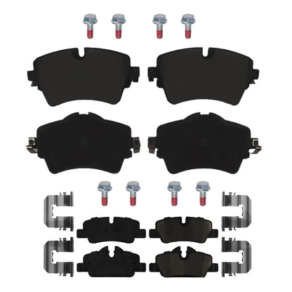Frt & Rr Coated Disc Brake Rotors & EPS Brake Pads For Mini Cooper S 2014 2015