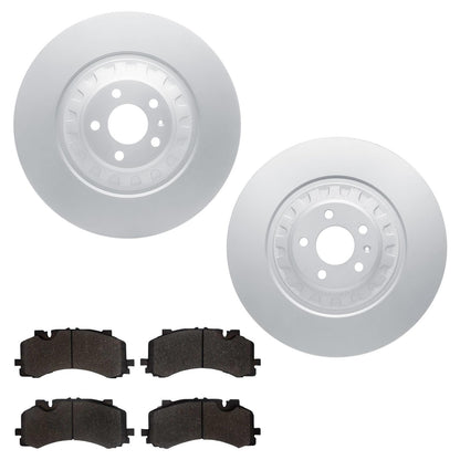 Front GEO Coated Rotors & EPS Brake Pads For Audi SQ7 SQ8 2020 2022 2025 400MM