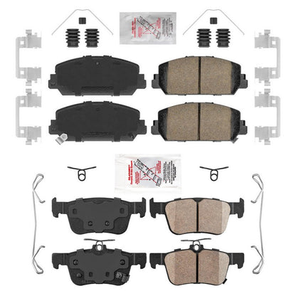 Front and Rear AME Ceramic Disc Brake Pads For Honda Civic Si 2017 2018 2020