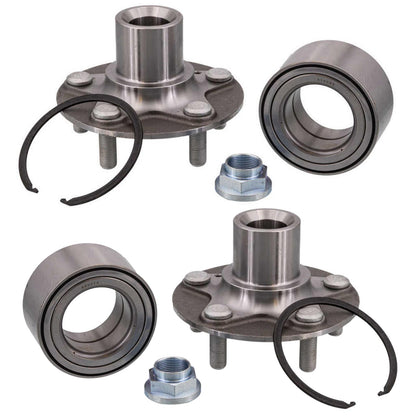 2 Front Hub & Hub Bearing Kit for Honda Ridgeline 2017 2019 2020 2021 2022 2025