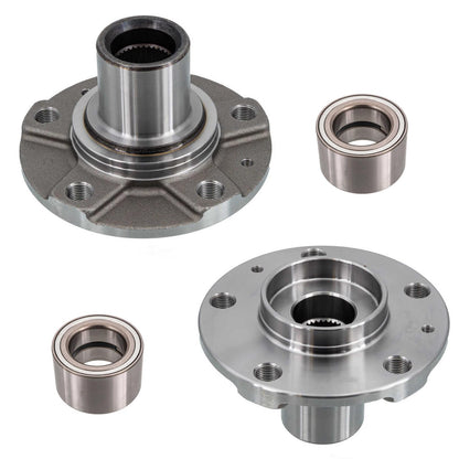 Front Wheel Hub & Hub Bearing 4pc Kit for Ram Promaster 1500 2500 3500 2014-2024