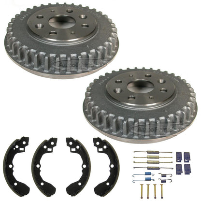Rear Brake Drum Drums Brake Shoes For 2001 2002 2003 2004 Kia Spectra 4pc Kit