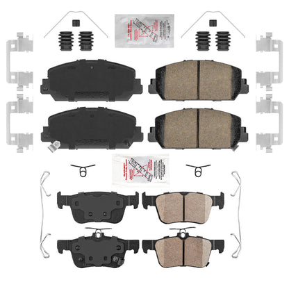 Improved Coated Disc Brake Rotors Brake Pads For Honda Civic Si 2017 2018 2020