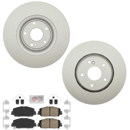 Front Improved Coated Disc Brake Rotors Brake Pads For Honda Civic Si 2017-2020
