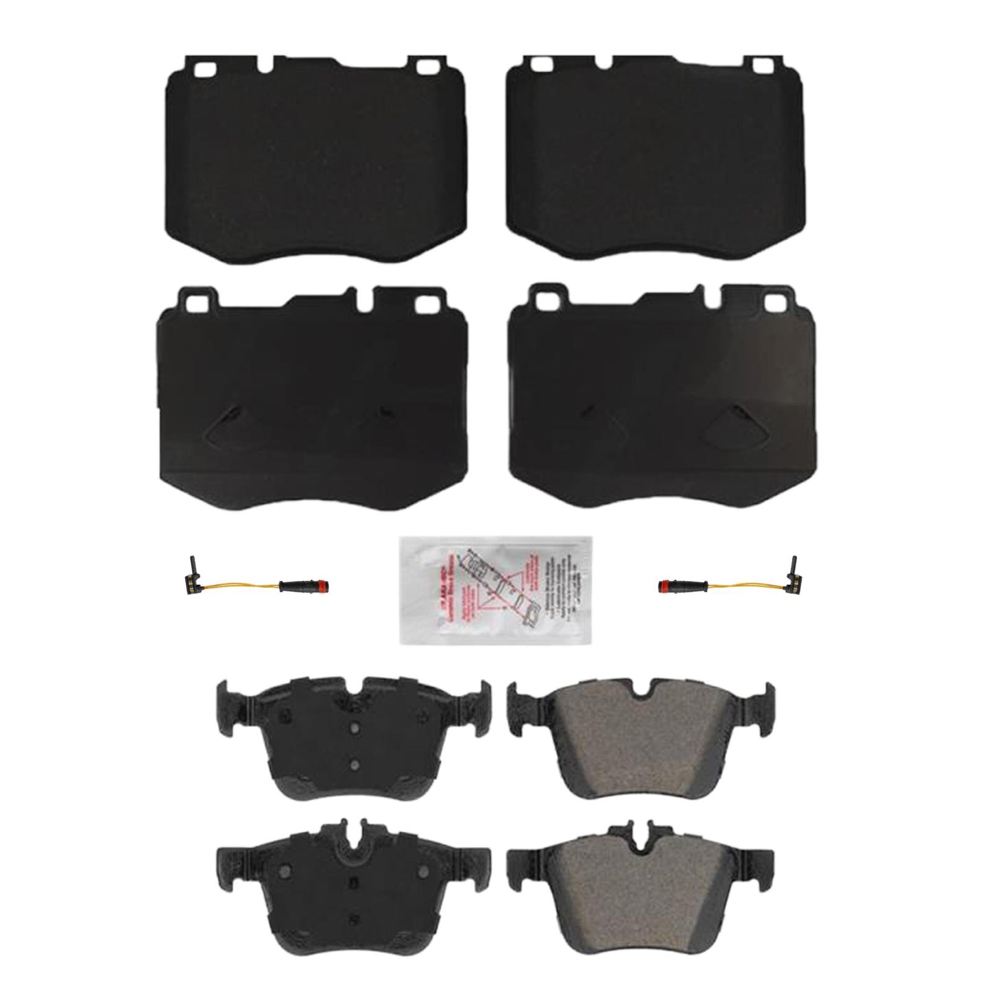 Front & Rear EPS R90 Certified Brake Pads For C300 15-21 W/ Dual Piston Caliper