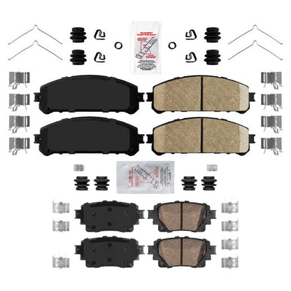 Coated Disc Brake Rotors & Brake Pads for Lexus NX250 NX350 2022 2023 2024 2025