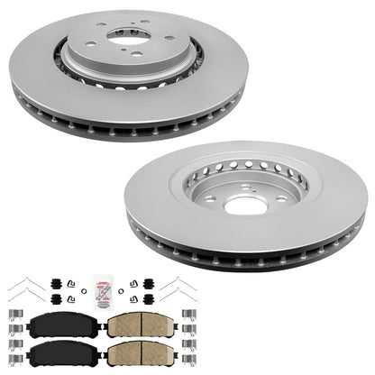 Front Coated Disc Brake Rotors & Brake Pads for Lexus NX250 NX350 2022 2023 2025