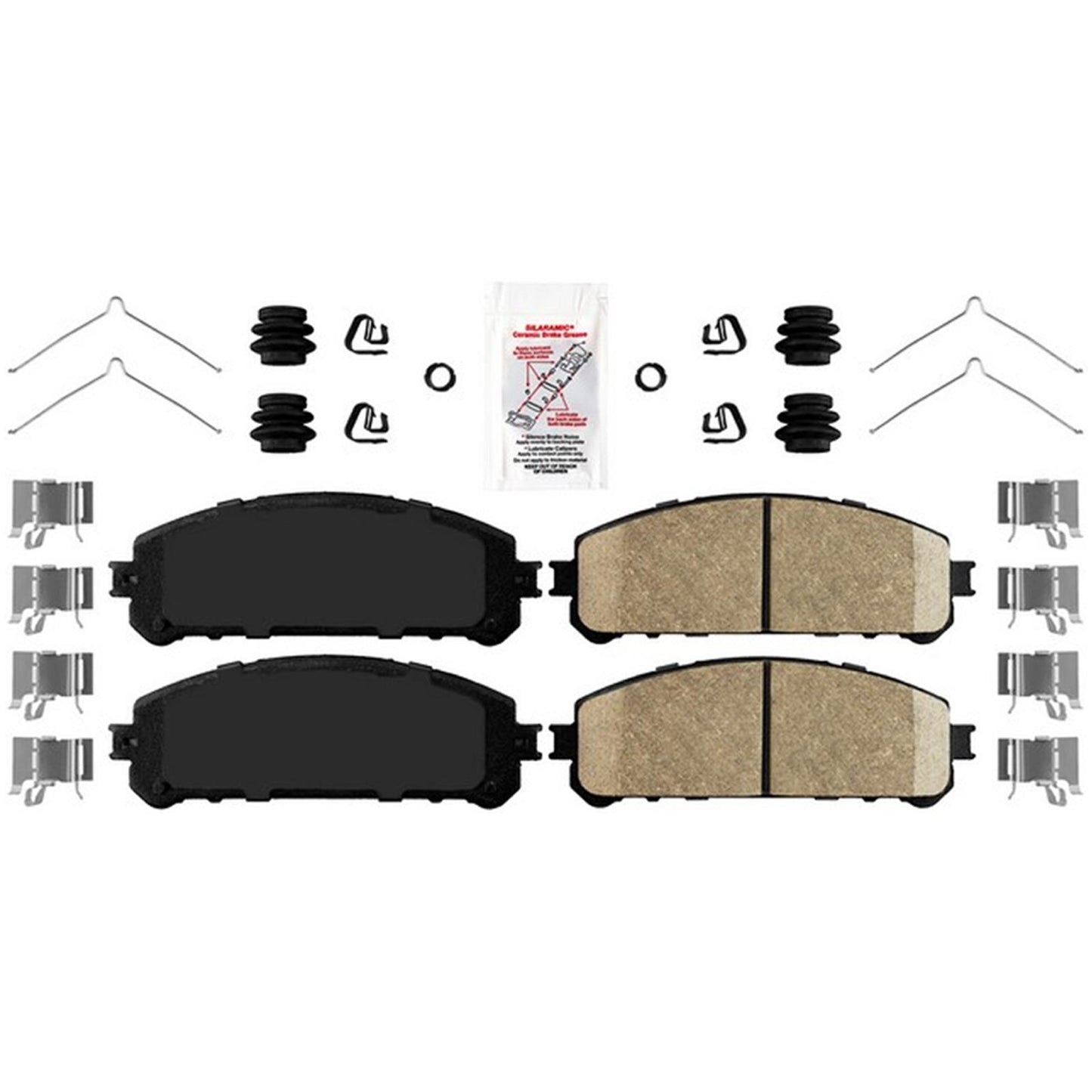 Front Coated Disc Brake Rotors & Brake Pads for Lexus NX250 NX350 2022 2023 2025