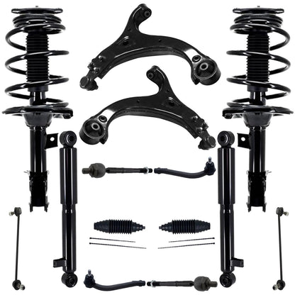 Frt Coil Spring Struts Control Arms Tie Rods for Hyundai Veracruz 2007 2010 2012