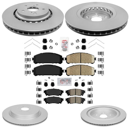 Coated Disc Brake Rotors & Brake Pads for Lexus RX350 RX450h hL 2016 2021 2022