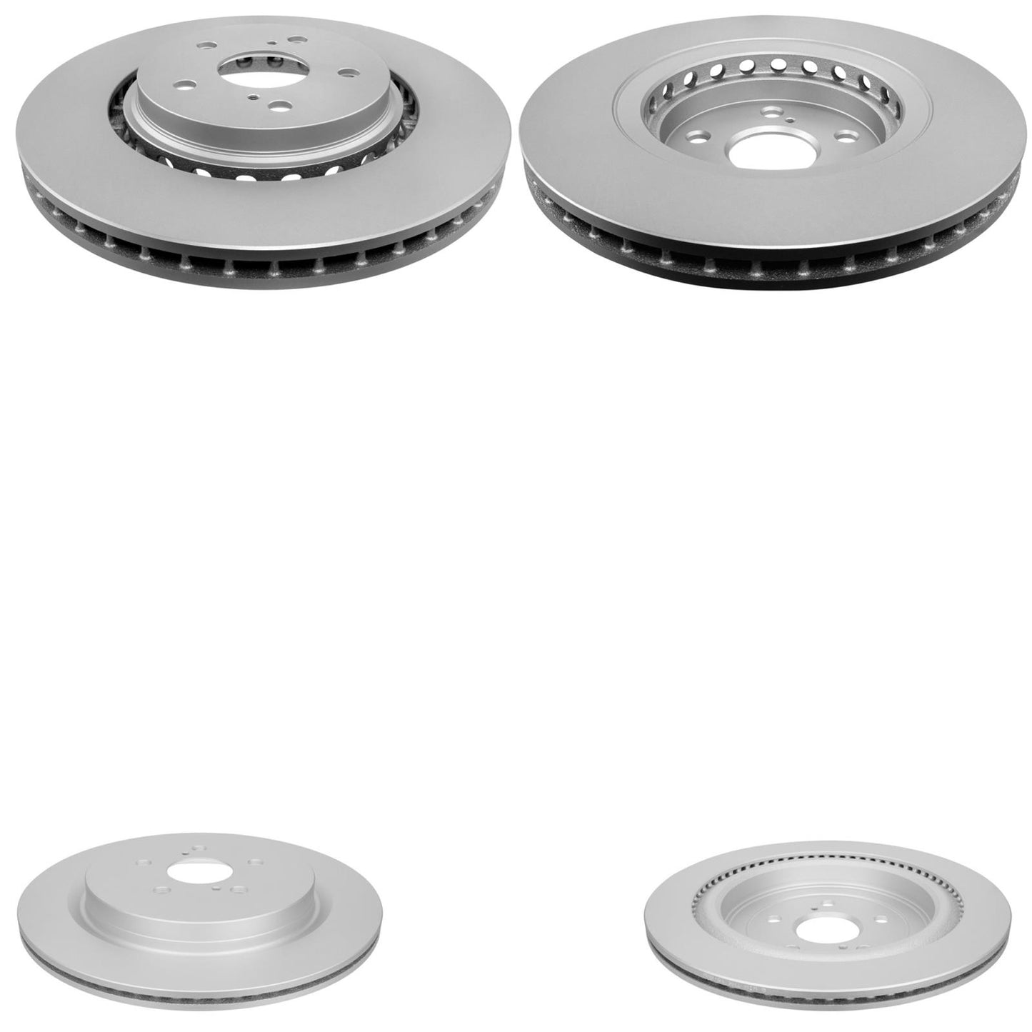 Coated Disc Brake Rotors & Brake Pads for Lexus RX350 RX450h hL 2016 2021 2022