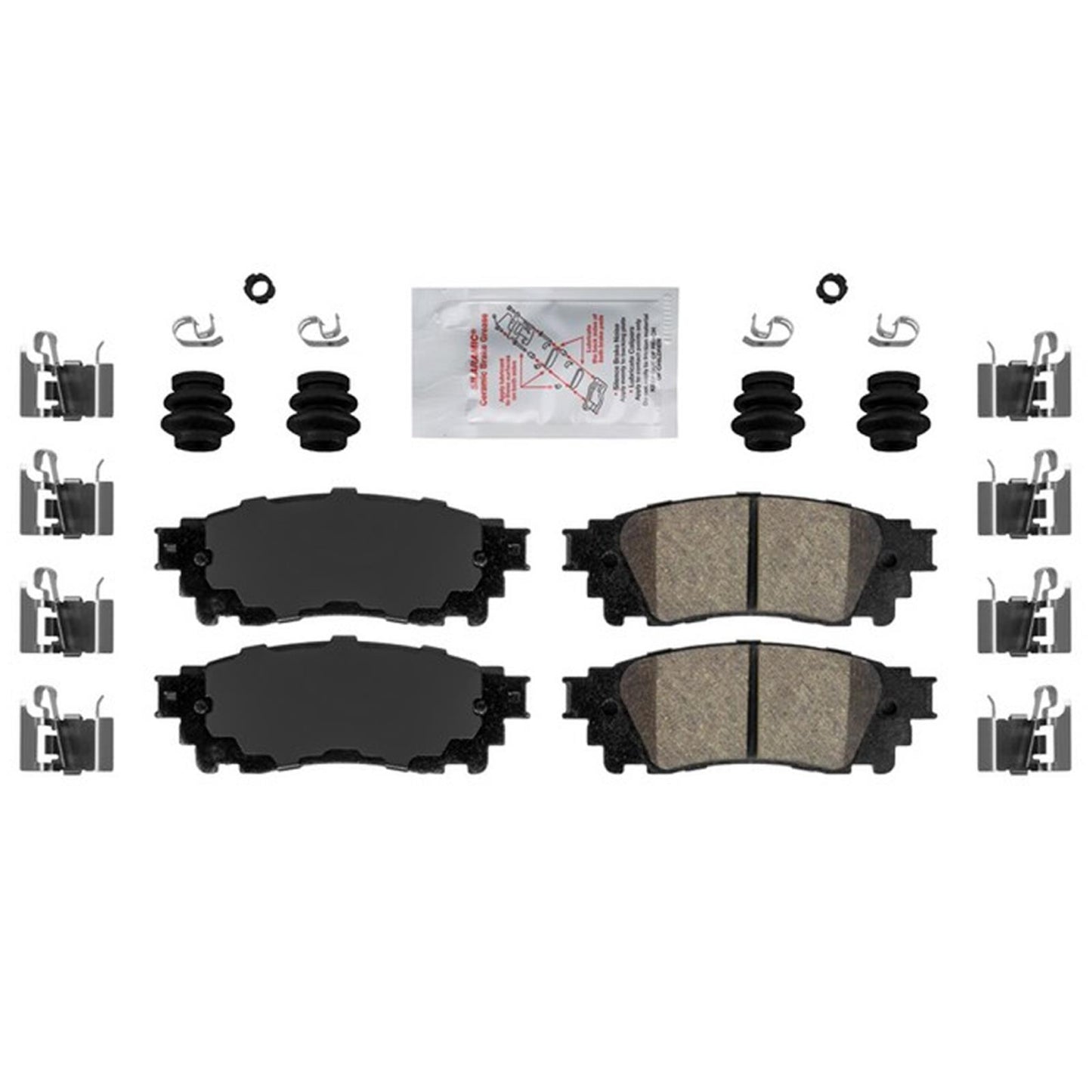 Rear Coated Disc Brake Rotors & Brake Pads for Lexus RX350 RX450h hL 2016-2022