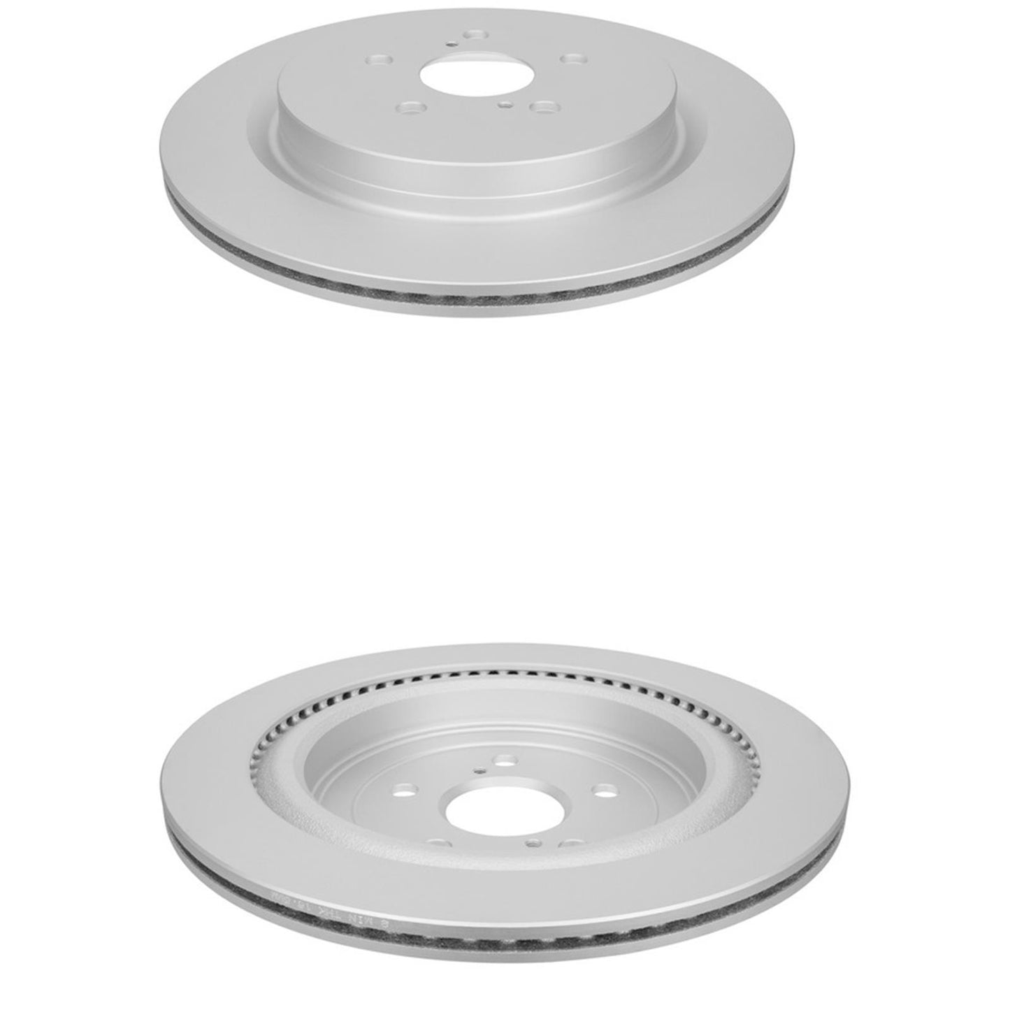 Rear Coated Disc Brake Rotors & Brake Pads for Lexus RX350 RX450h hL 2016-2022