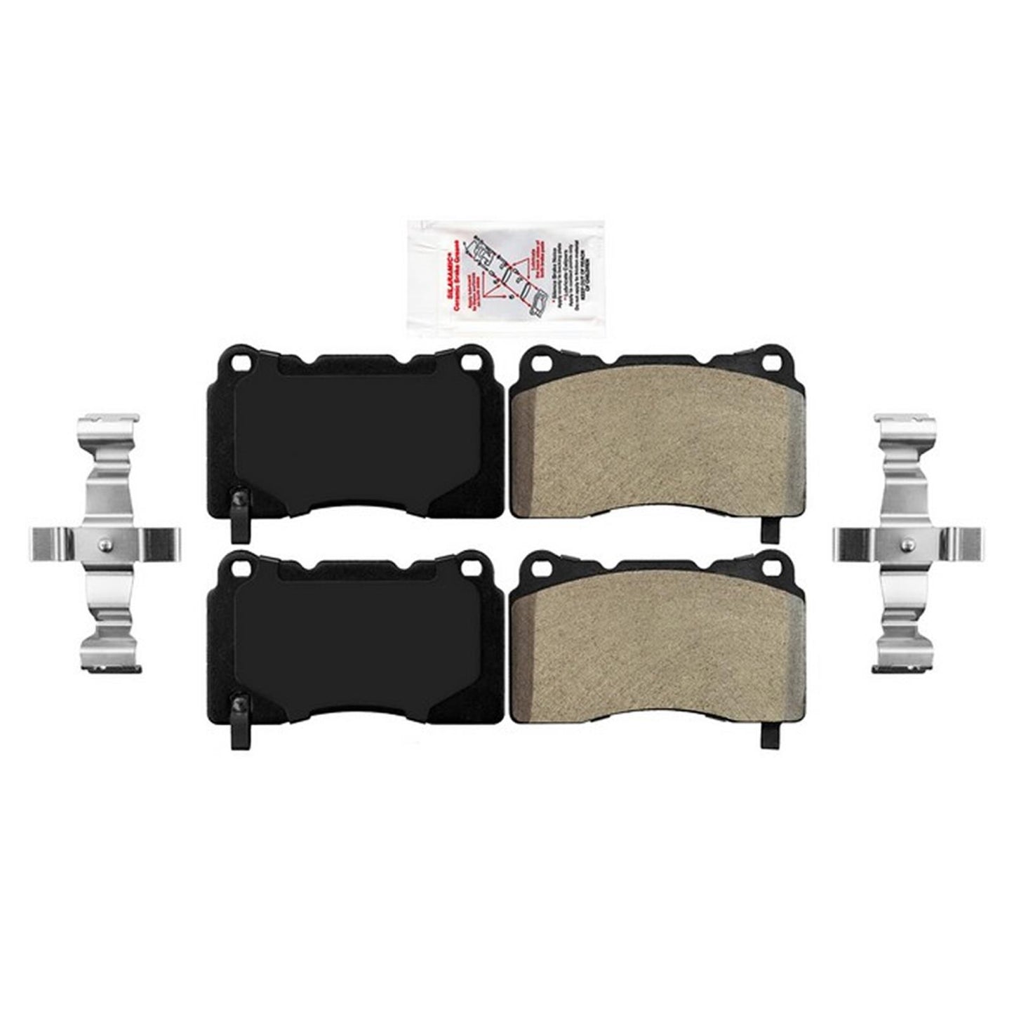 F Coated Disc Brake Rotors Brake Pads for Cadillac ATS Dual Piston Caliper 13-19