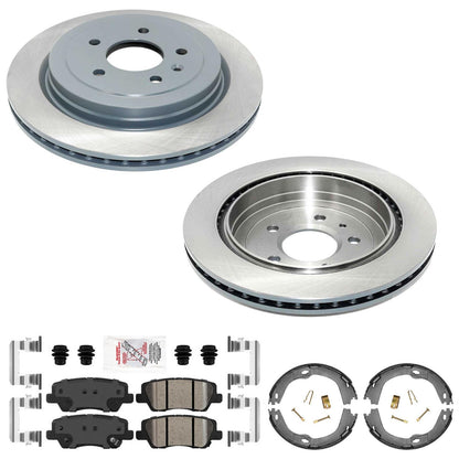 Rear Coated Disc Brake Rotors Brake Pads for Cadillac ATS 2013 2015 2018 2019