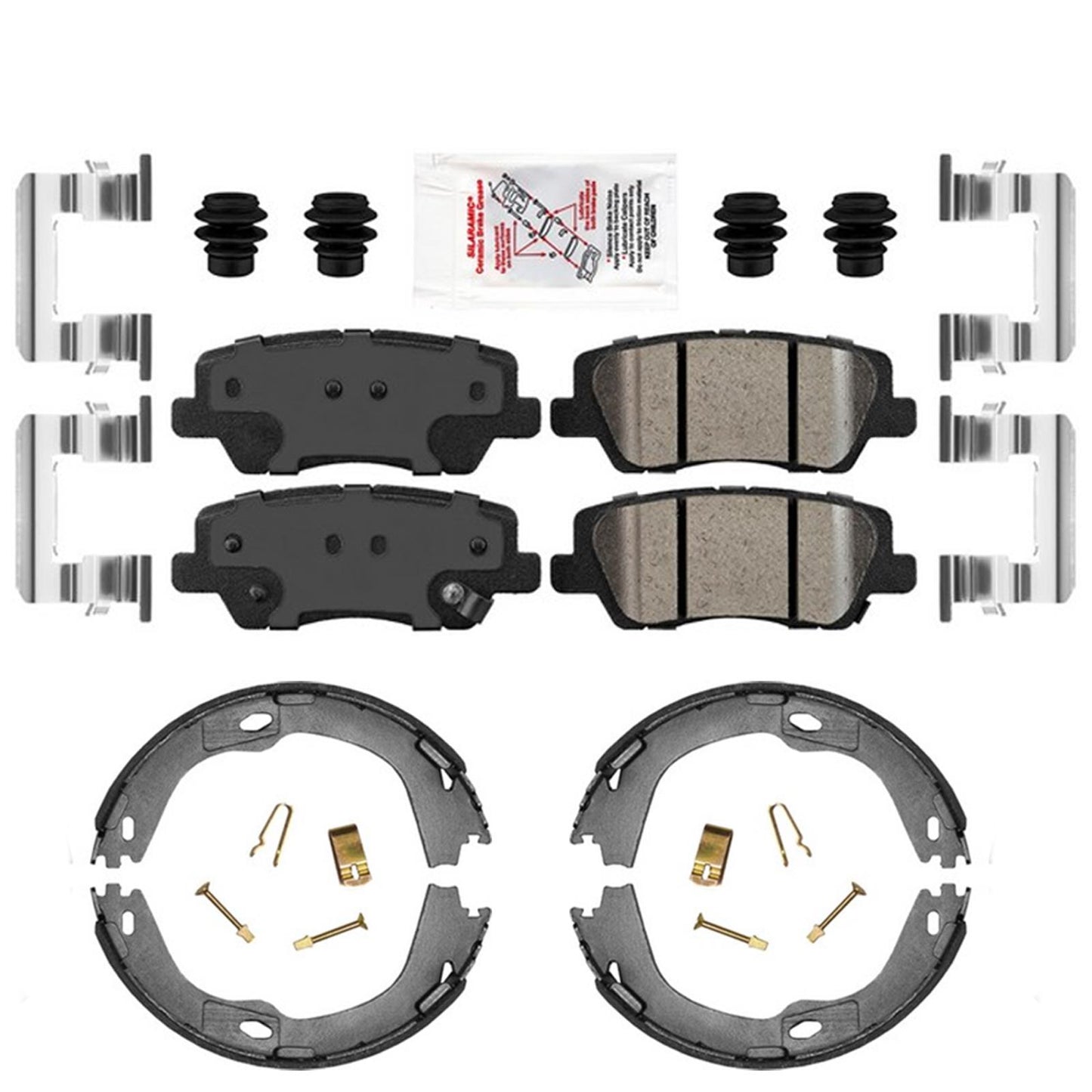 Rear Coated Disc Brake Rotors Brake Pads for Cadillac ATS 2013 2015 2018 2019