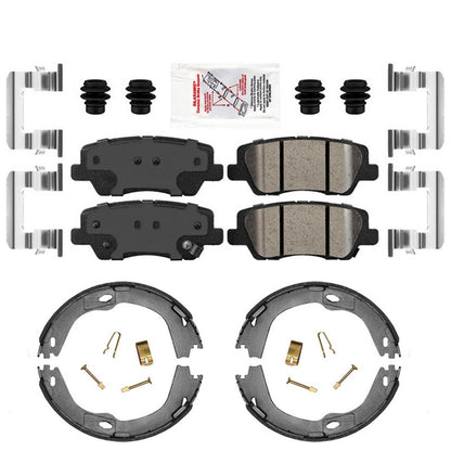 Rear Coated Disc Brake Rotors Brake Pads for Cadillac ATS 2013 2015 2018 2019