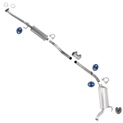 Muffler Resonator Pipe Exhaust System for Honda Accord 2dr Coupe 2.4L 2008-2012
