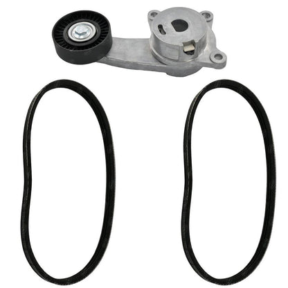 Engine Driver Belt and Belt Tensioner For Ford Escape 2009 2010 2011 2012 3.0L