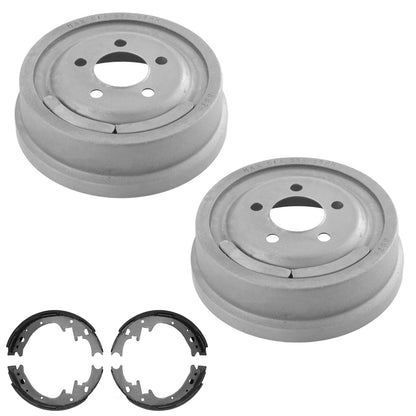 10 Inch Rear Brake Drums & Brake Shoes Fits Dodge B100 B150 1978 1982 1983 1984