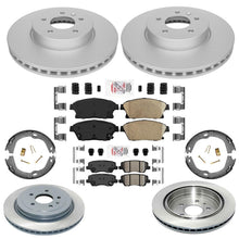 Coated Disc Brake Rotors Brake Pads for Cadillac ATS Single Piston Caliper 13-19