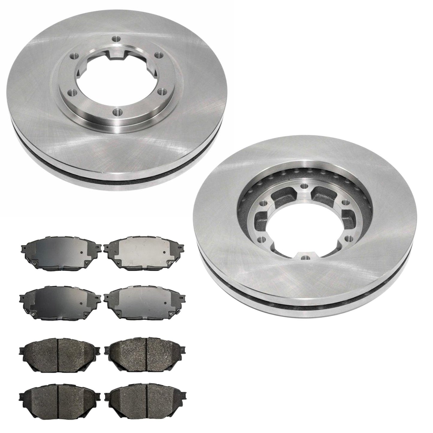 Front Disc Brake Rotors & Fleet Duty Pads for Mitsubishi Fuso Canter FE160 12-13
