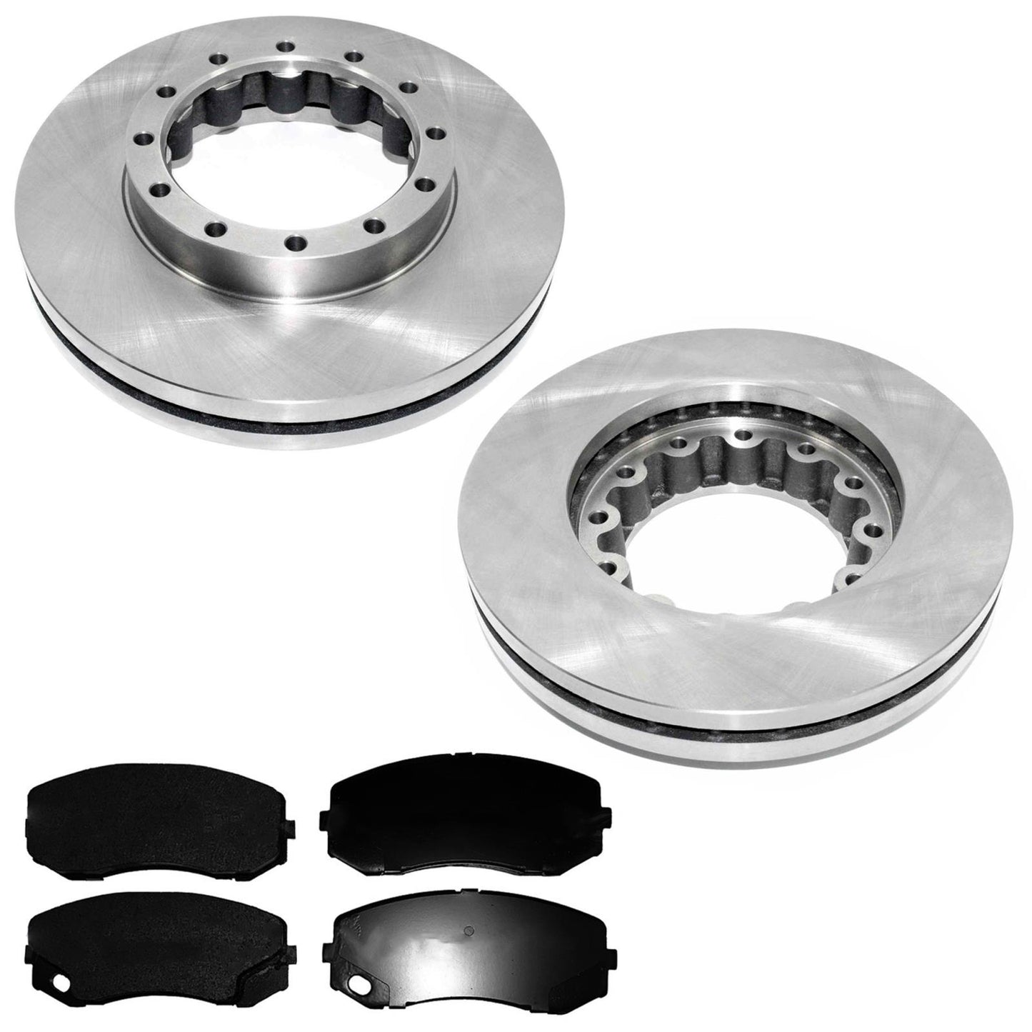 Rear Disc Brake Rotors & Fleet Duty Pads for Mitsubishi Fuso FE180 2005-2011