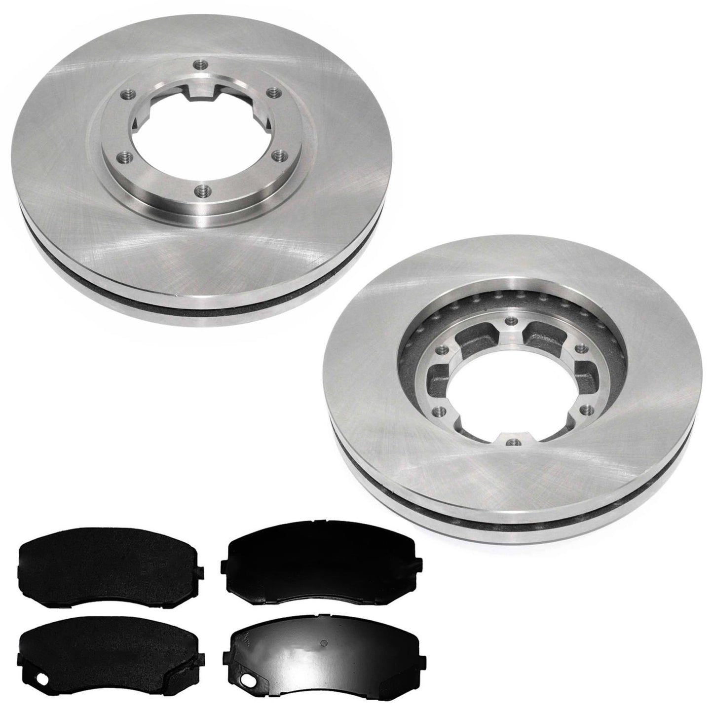 Front Disc Brake Rotors & Fleet Duty Pads for Mitsubishi Fuso FE180 2005-2011