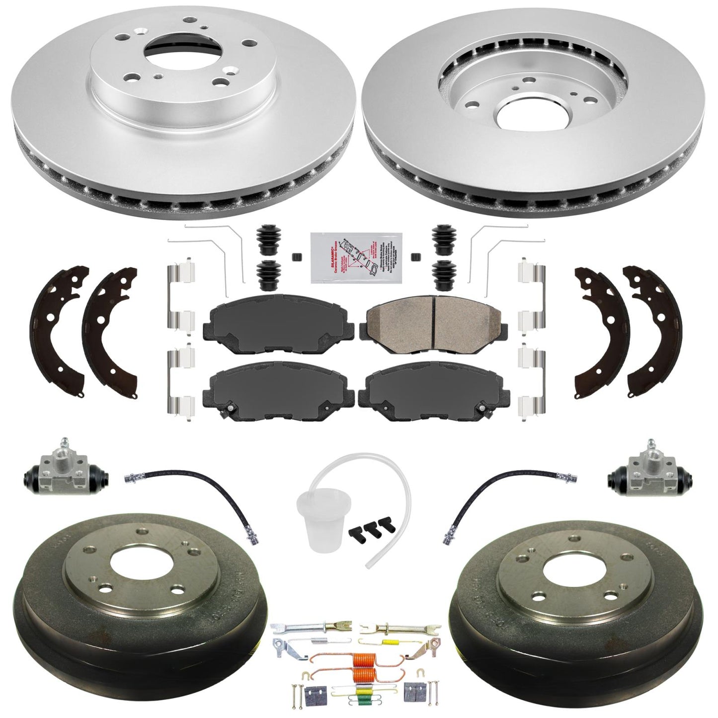 Brake Rotors Drums Brake Shoes Springs Cylin for Honda Accord 03-07 2.4L DX LX