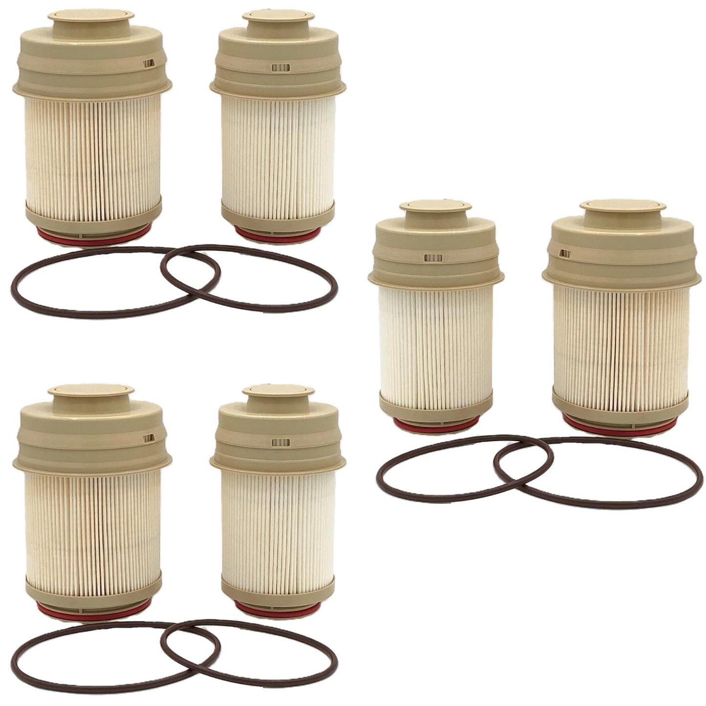 3 High Efficiency 3 Micron Fuel Filter for 2025 2026 Ram 2500 6.7L Turbo Diesel