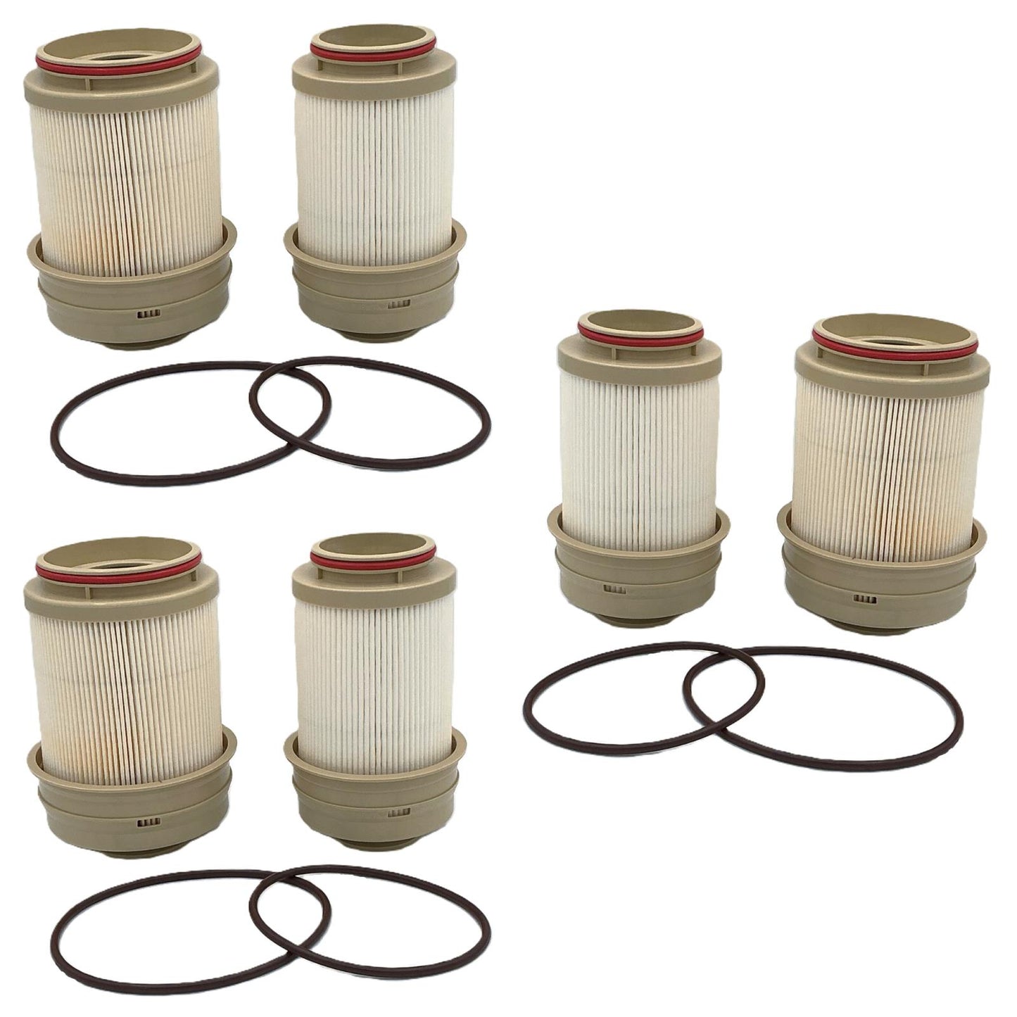 3 High Efficiency 3 Micron Fuel Filter for 2025 2026 Ram 2500 6.7L Turbo Diesel