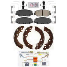 Ceramic Front Disc Pads Brake Shoes Springs for Honda Accord 03-07 2.4L DX LX