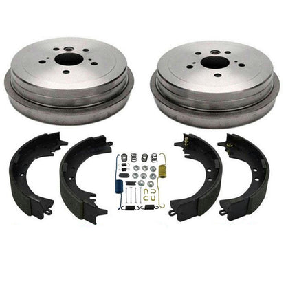 Construido en Japón sólo 02-06 para Toyota Camry 2.4L Tambores y zapatas de freno trasero 4 piezas