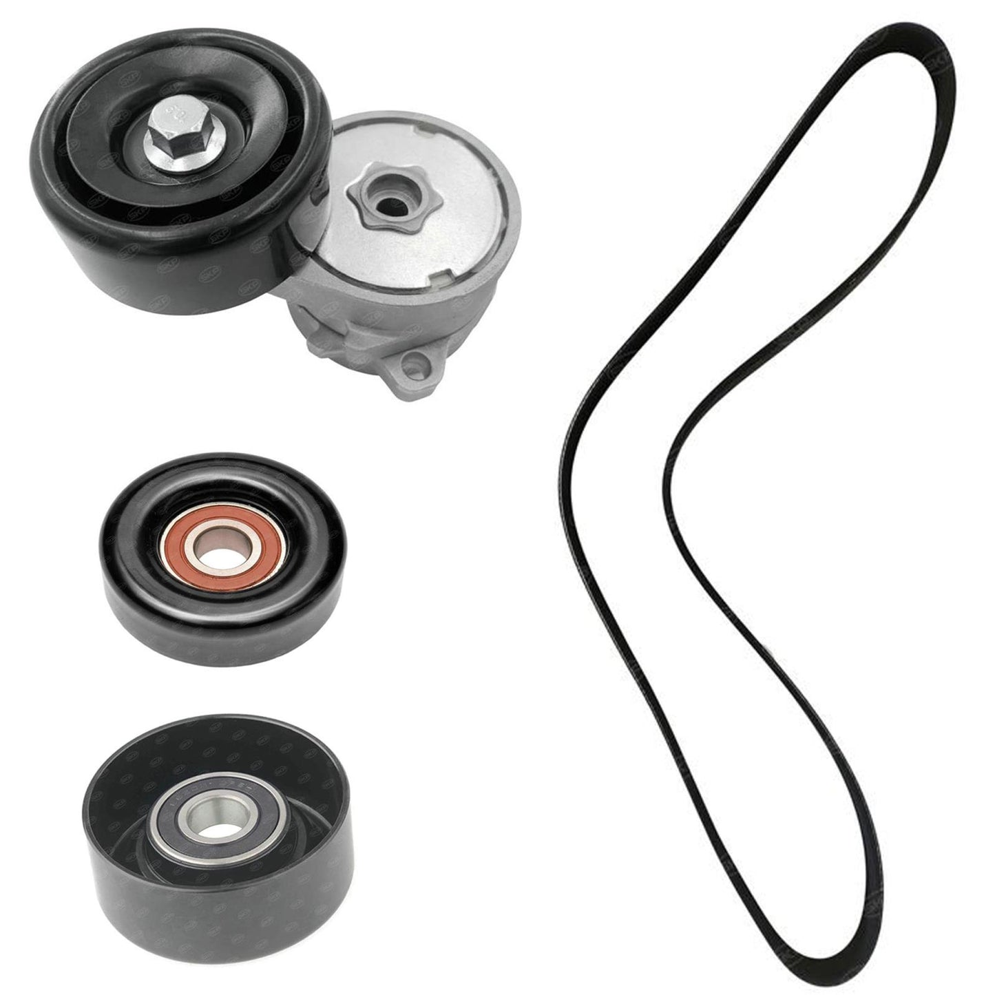 Belt Tensioner & Pulley With Serpentine Belt Kit for Acura TSX 3.5L 2010-2014