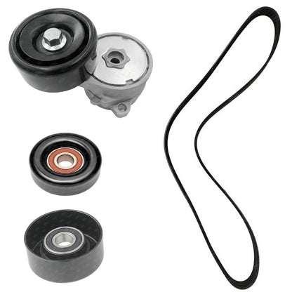 Belt Tensioner & Pulley With Serpentine Belt Kit for Acura TSX 3.5L 2010-2014