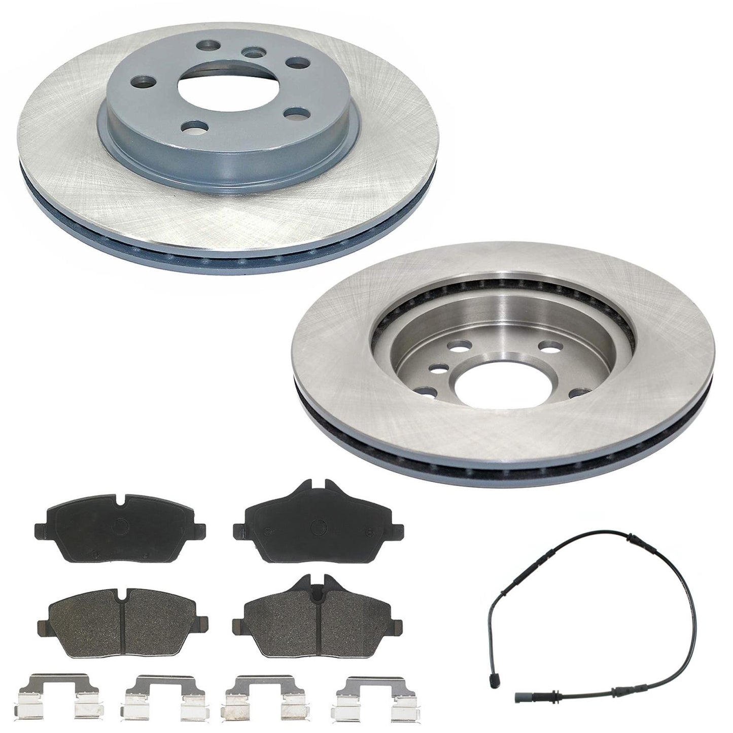 PRO GEO Coated Front Disc Brake Rotors Pads for BMW i3 i3s 2014 2015 2016 2021