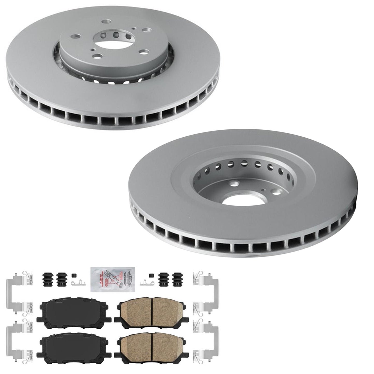 Front Improved Coated Disc Brake Rotors Brake Pads For Lexus RX350 RX400h 06-09