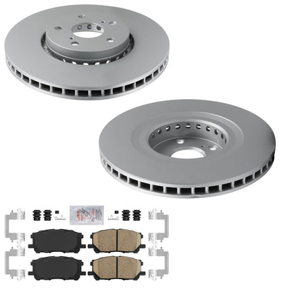 Front Improved Coated Disc Brake Rotors Brake Pads For Lexus RX350 RX400h 06-09