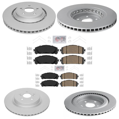 Pastillas de cerámica para rotores de freno de disco delantero y trasero para Toyota Highlander 2020-2022