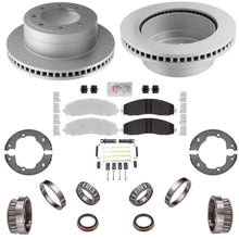 Rear Brake Rotors Pads Wheel Bearings for Ford F250 Super Duty 2017 2020 2022