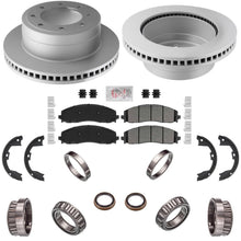 Rear Brake Rotors Pads Wheel Bearings for Ford F250 Super Duty 2023 2025 2026