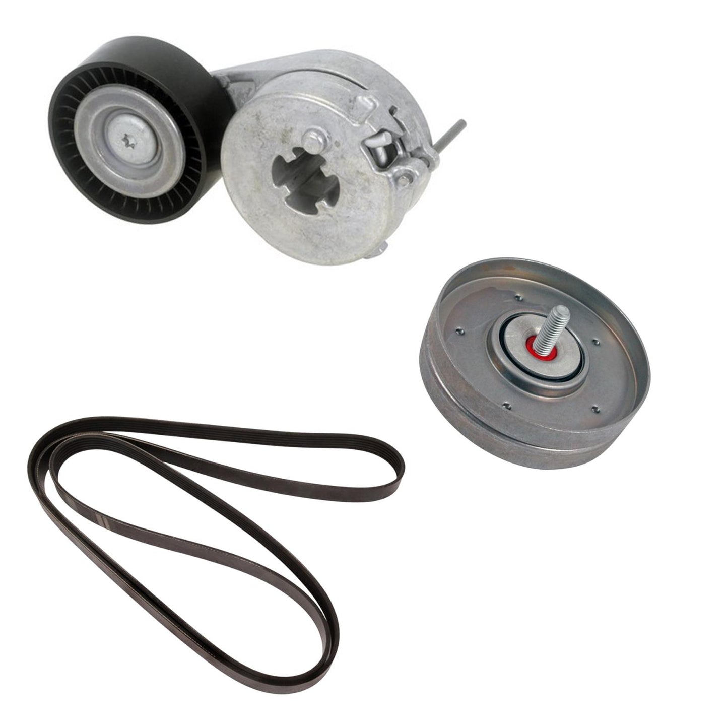 Belt Tensioner Pulley Engine Belt for Audi A4 Sedan 2.0L 2009 2010 2011 2012