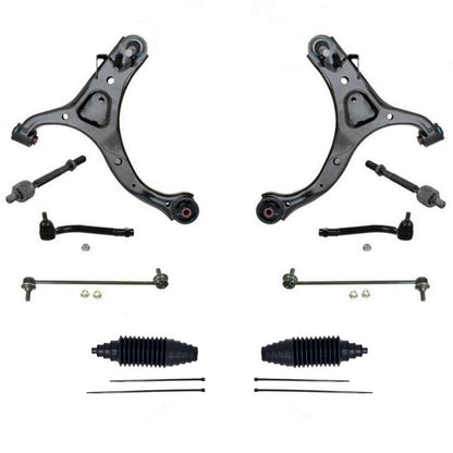 Front Control Arms with Ball Joint Tie Rods Fits Hyundai Santa Fe 2007-2012