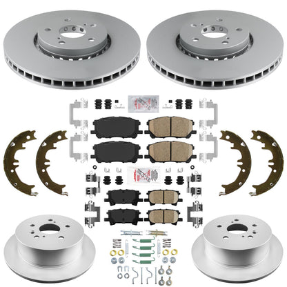 Improved Coated Disc Brake Rotors Brake Pads For Lexus RX350 RX400h 2006-2009