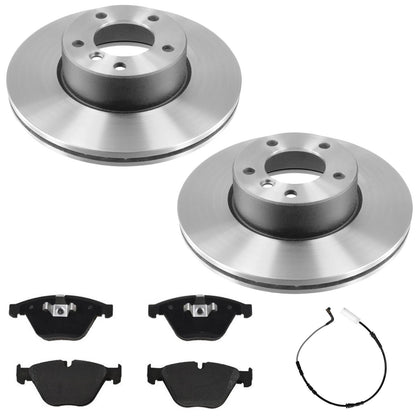 Front Disc Brake Rotors R90 Pads For BMW 328i 08-09 Rear Wheel Drive Coupe Sedan