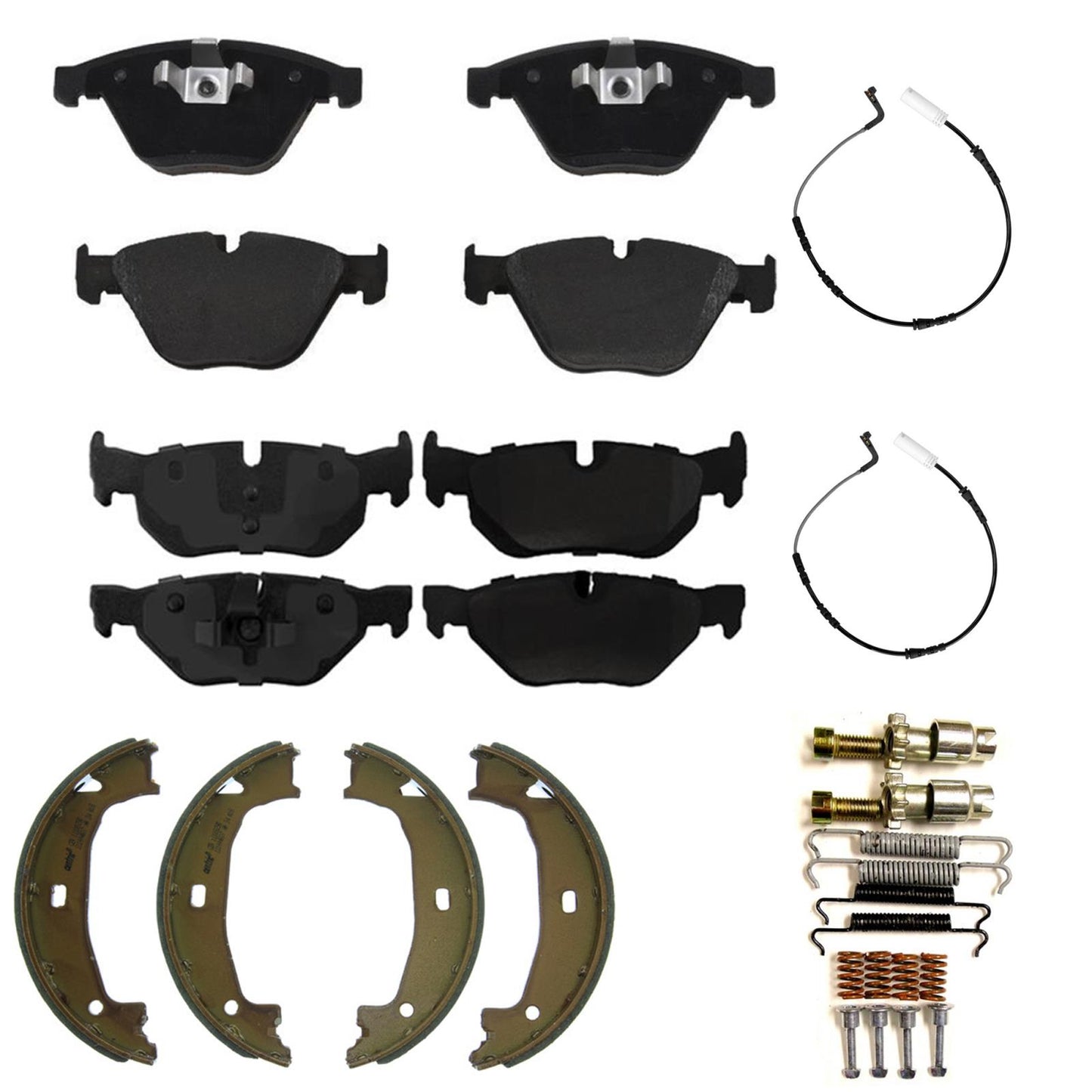 Front Rear Disc Brake Pads For BMW 328i 2008-2009 Rear Wheel Drive Coupe Sedan