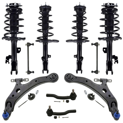 Front & Rear Struts Control Arms Tie Rods & Links For Toyota Camry V6 2007-2011